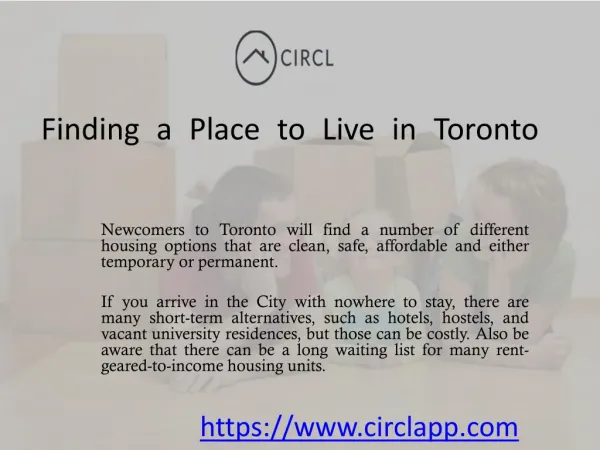 Finding a Place to Live in Toronto | CIRCL