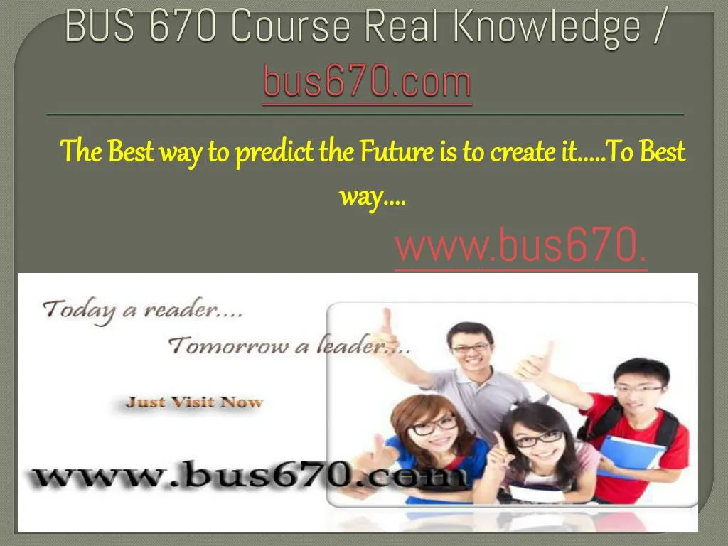 bus 670 course real knowledge bus670 com