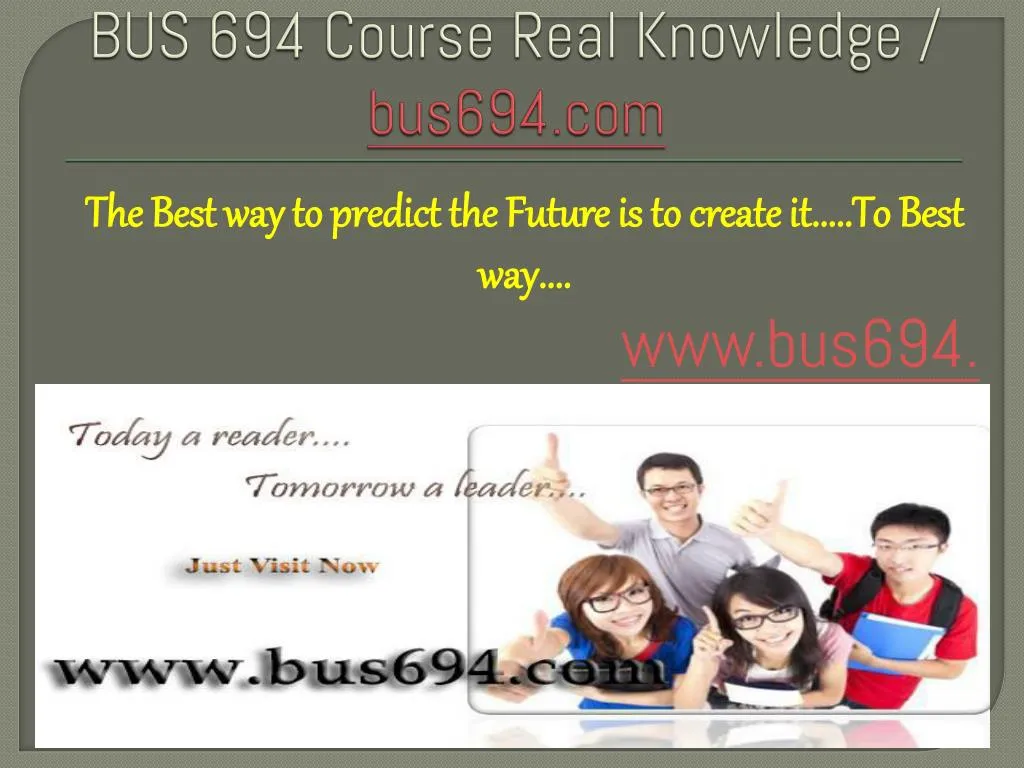 bus 694 course real knowledge bus694 com
