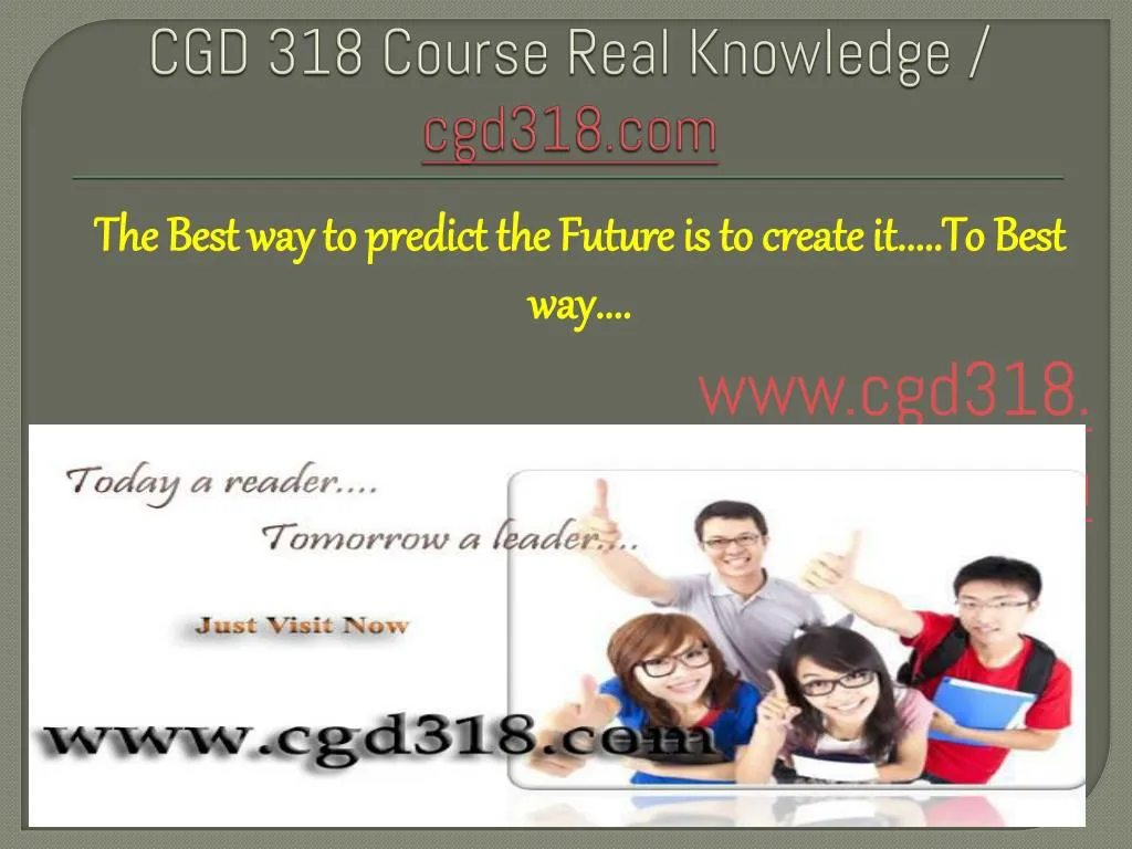 cgd 318 course real knowledge cgd318 com