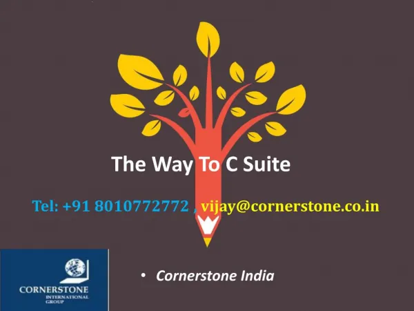 The Way To C Suite