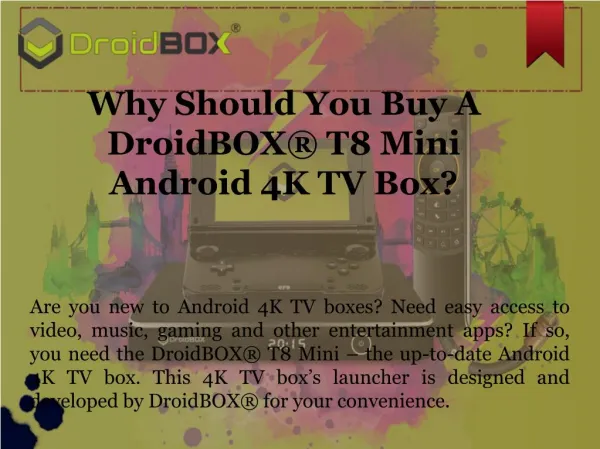Buy A DroidBOX® T8 Mini Android 4K TV Box