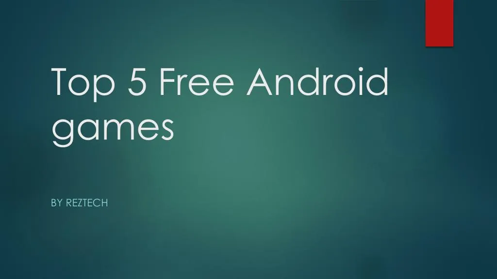 top 5 free android games