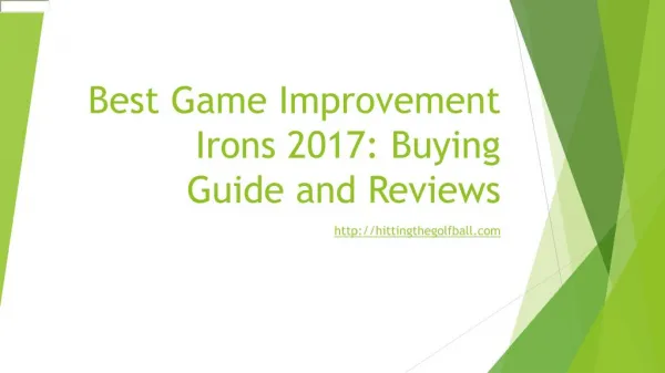 Best Game Improvement Irons