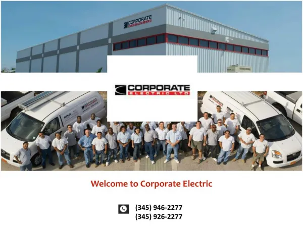 Looking for Electrical installation in Cayman Islands? We are here!