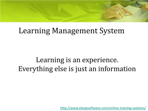 Learning Management System | Online LMS | eLearning Training