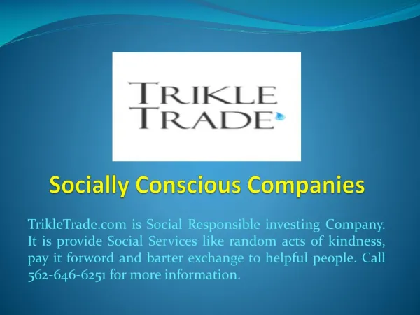 Socially Conscious Companies