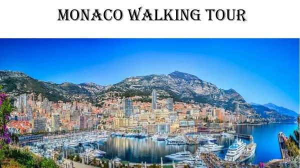 Monaco walking tour