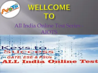 Online Test Series | Test Series For Gate - slide 1