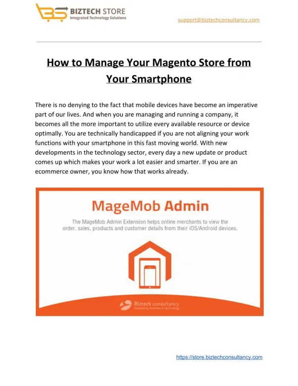 How to Manage Your Magento Store from Your Smartphone