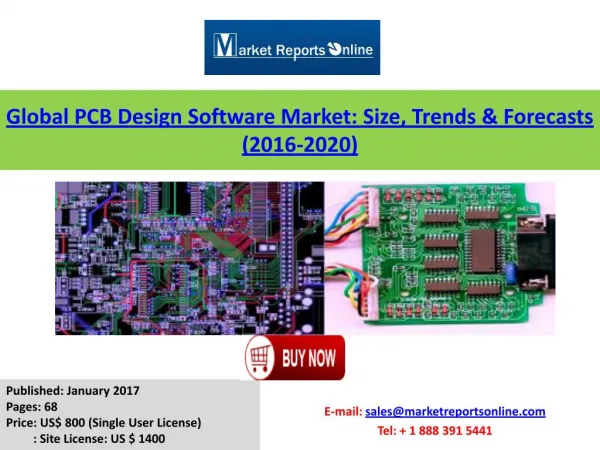 PCB Design Software Market Global Analysis & 2016-2020 Forecast Research Report