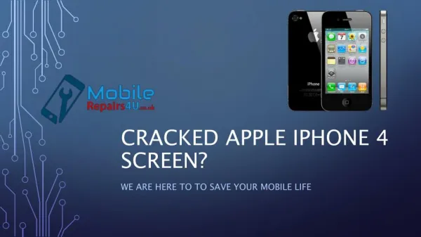 Best Apple iPhone 4 Repair Services from MobileRepairs4U