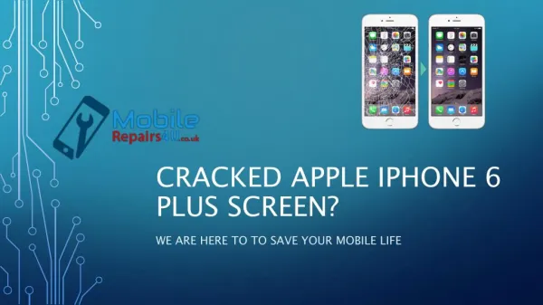 Best Apple iPhone 6 Plus broken screen, camera and battery Repair Services