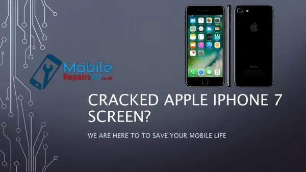Best Apple iPhone 7 broken screen, camera and battery Repair Services