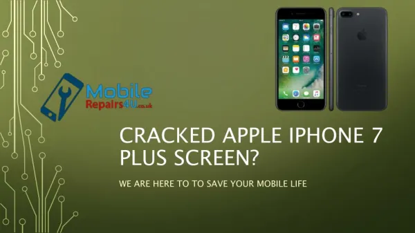 Best Apple iPhone 7 plus broken screen, camera and battery Repair Services