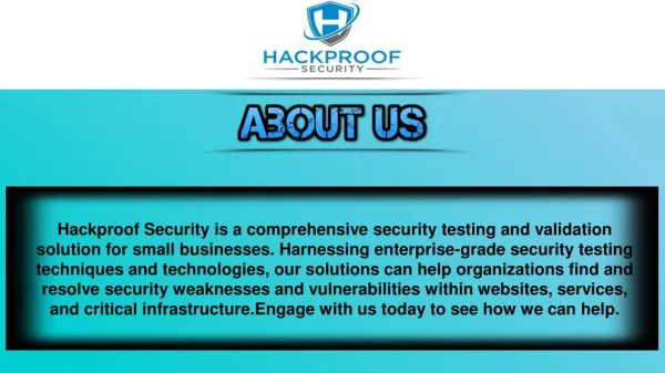 Hackproof-Commerce Supports