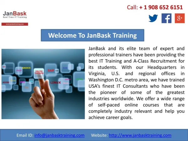 JanBask Training Gives a High Level of Online IT Training