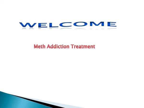 Meth Addiction Treatment Centers in USA