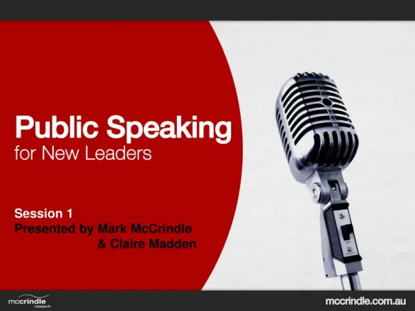 Public Speaking for New Leaders [session 1]