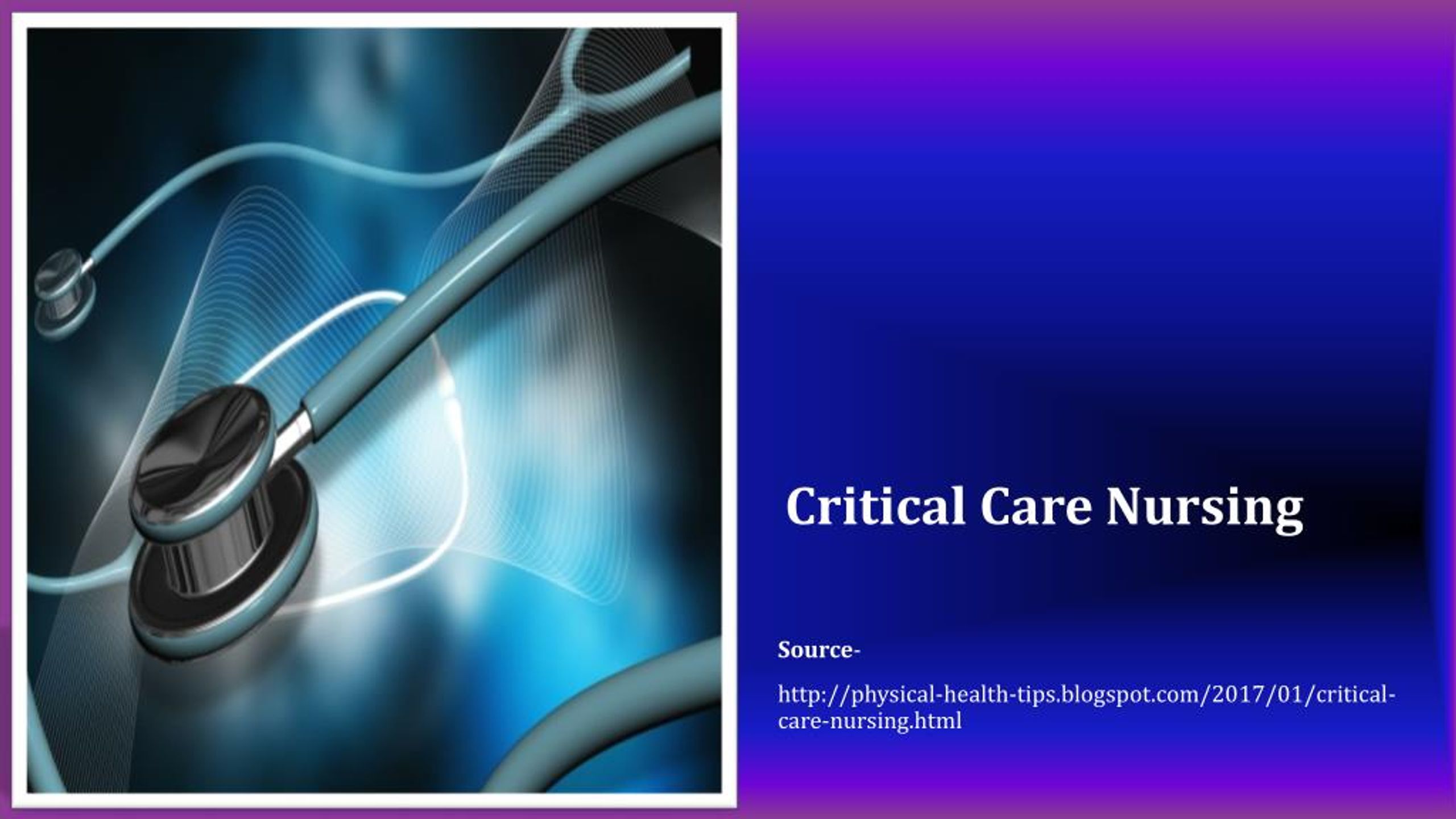PPT - Critical Care Nursing PowerPoint Presentation, free download - ID ...