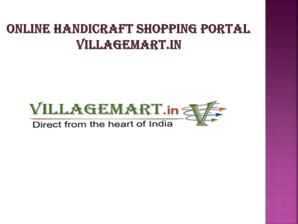 Online Handicraft Shopping Center villagemart