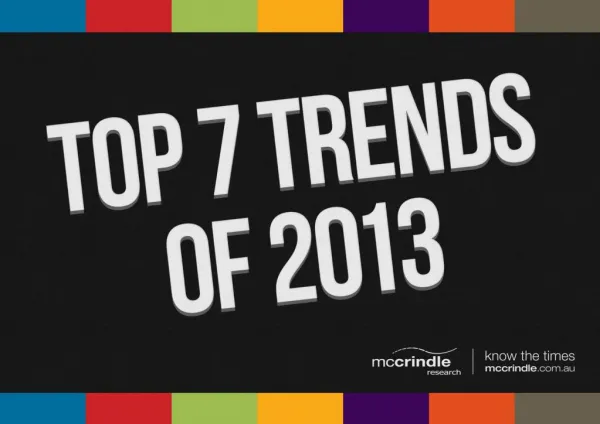 Top 7 Trends of 2013