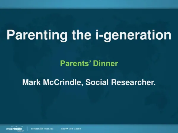 Parenting the i-Generation
