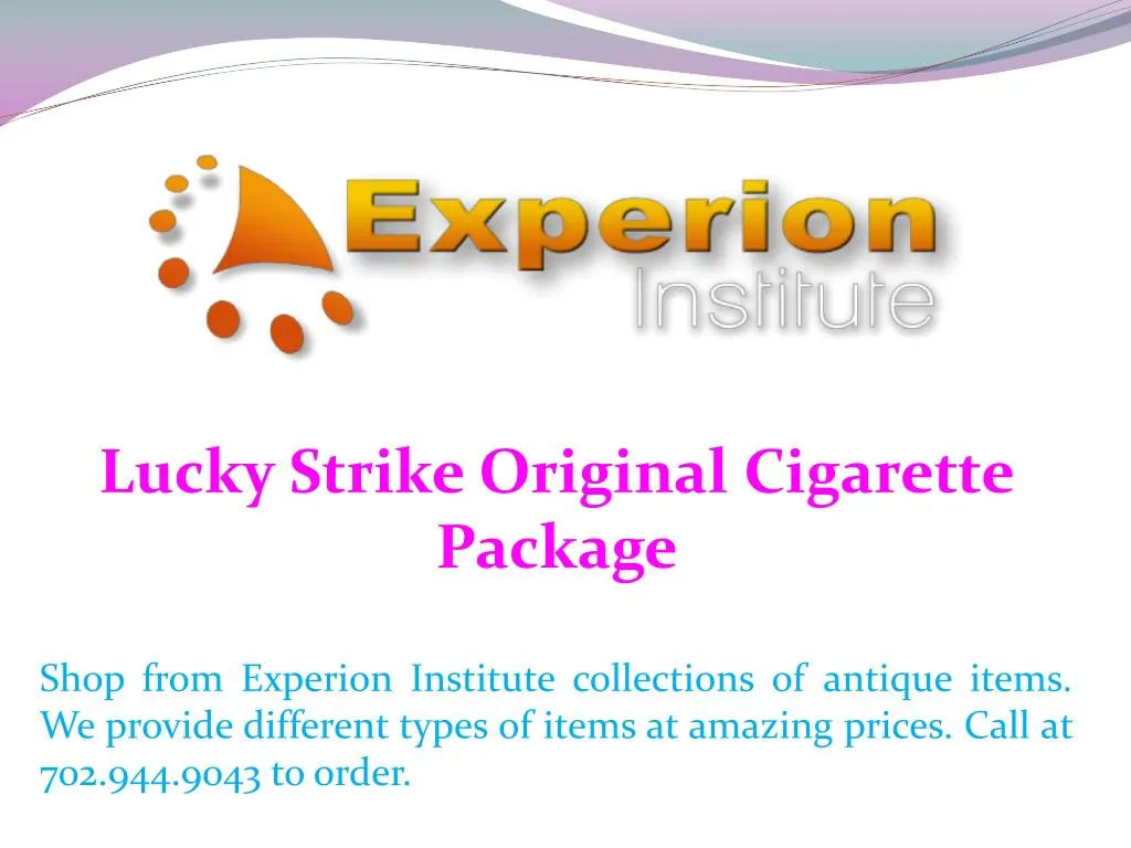 lucky strike original cigarette package