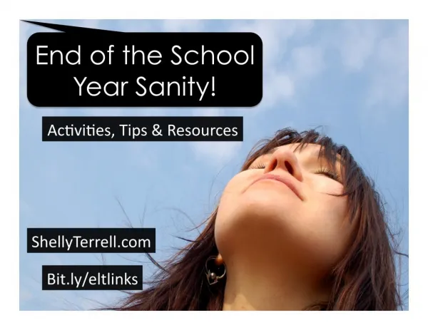 End of the School Year Sanity! Activities & Resources for Teachers