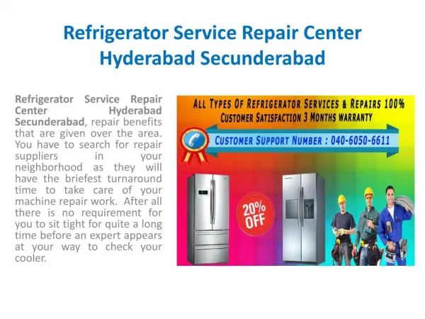 Refrigerator Customer Care Service Repair Center Hyderabad Secunderabad