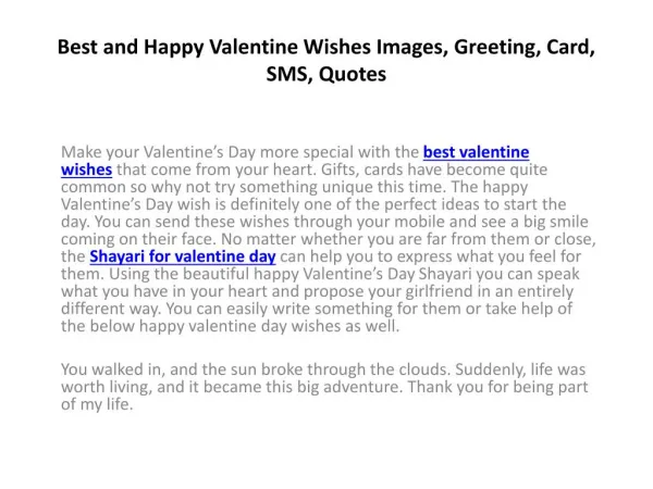 Best and Happy Valentine Wishes Images, Greeting, Messages, SMS, Quotes