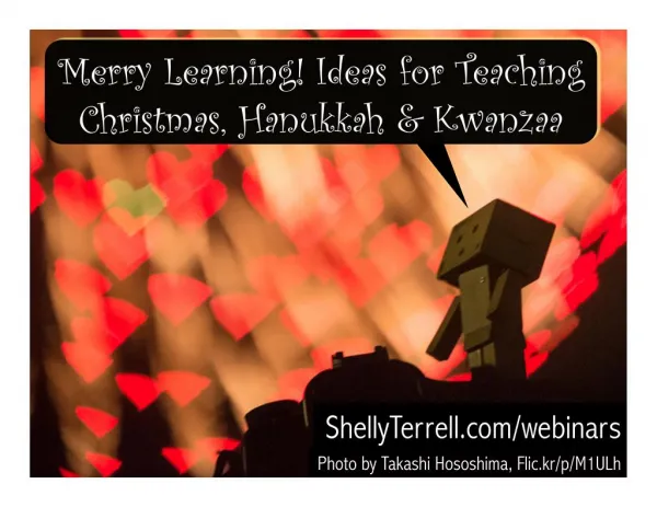 Lesson Ideas, Apps, & Resources for Christmas, Hanukkah, & Kwanzaa
