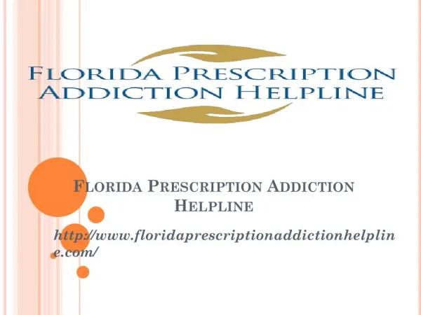 Prescription Addiction Helpline centers Florida