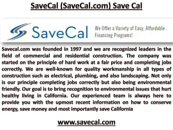 SaveCal.com ! Save Cal ! SaveCal