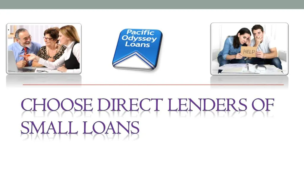 choose direct lenders of small loans