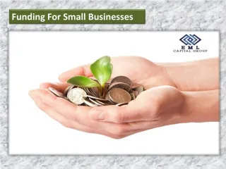 Funding For Small Businesses - slide 1