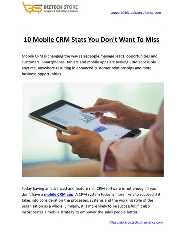 10 Mobile CRM Stats You Don't Want To Miss