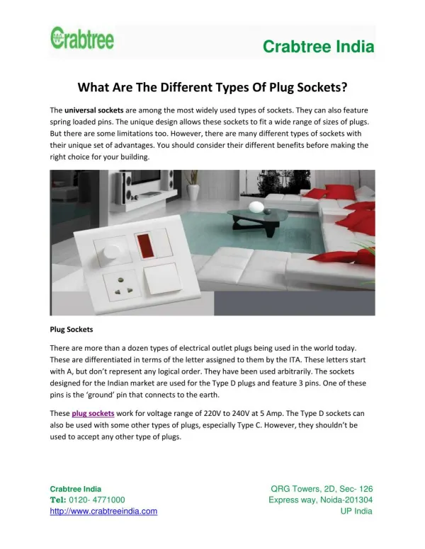 What Are The Different Types Of Plug Sockets?