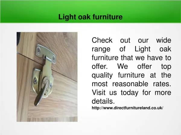 Light oak furniture