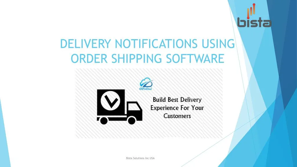 delivery notifications using order shipping software