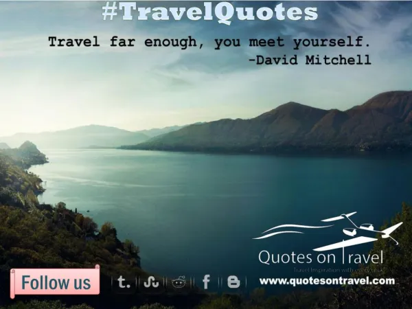 Funny Quotes On Travel by David Mitchell