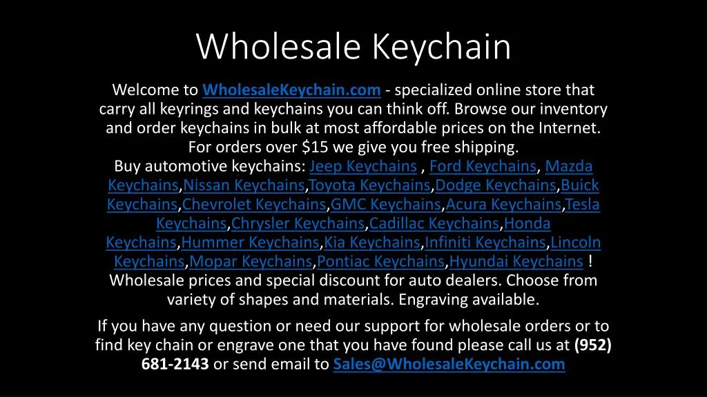 wholesale keychain