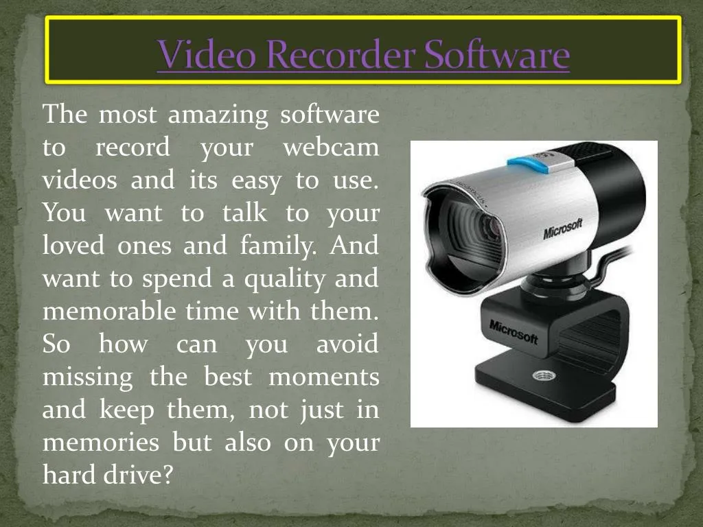 video recorder software