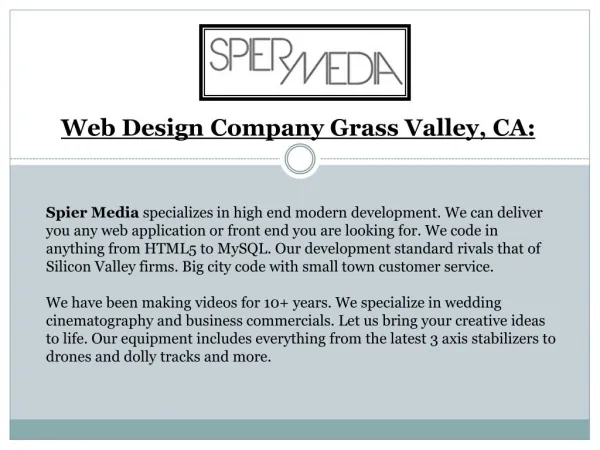 Web Design Company California