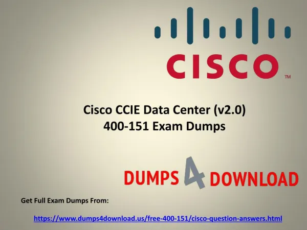 Get Verified Cisco 400-151 Exam Questions - PPT Slide