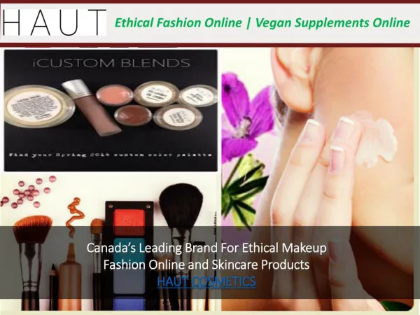 Haut Cosmetics Online Products