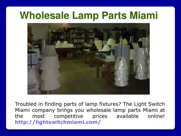 Lamp mounting Miami