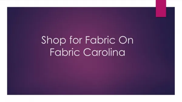 Shop for Fabric On Fabric Carolina