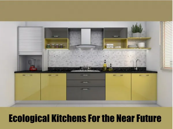 Ecological kitchens for the near future