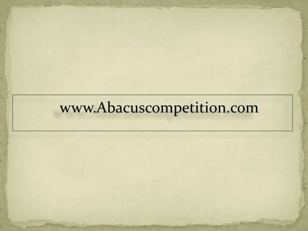 www.Abacuscompetition.com